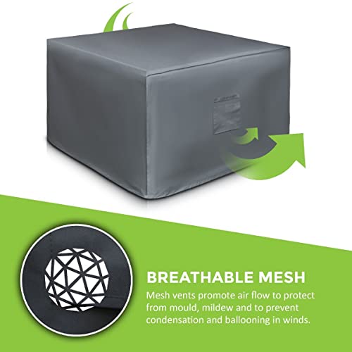 Duffy Heavy Duty Waterproof Rattan Cube Set Cover with PVC Lining, Eyelets and Drawstring - Designed to fit Rattan Garden Furniture Rain Cube Set