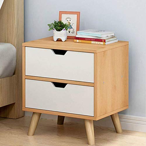 JYDQM Bedroom Bedside Table Locker Side Cabinet Locker, Drawer Small Room Bedside Table Solid Wood Feet
