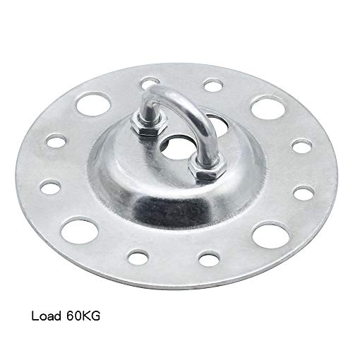 KingYH 2 Pack Wall Ceiling Mount Pad Eye Plate Bracket 115 mm Diameter Heavy Duty Suspension Strap Trainer Hook with Screws for Suspension Straps