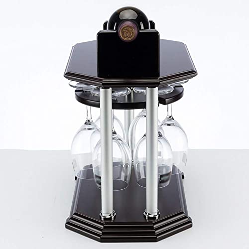 NEOCHY Rotating Wine Rack, Wine Rack Creative Wine Bottle Rack High Glass Rack European Fashion Ornaments