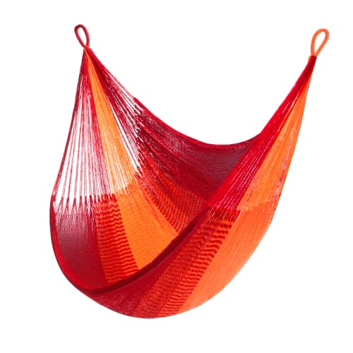 Handwoven Hanging Chair by Yellow Leaf Hammocks - Fits 1 Person, 330lb Max - Kick Back for Full-Body Recline - Weathersafe, Ultra Soft, Hang Anyw