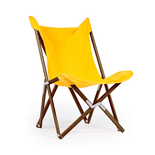 Telami–Tripolina Chair–Collection Recycled–Arm Chair–Foldable and Light – Pomegranate Colour – Natural Frame – Made in Italy - Outdoor Furniture,
