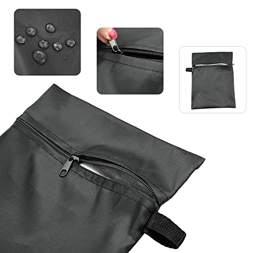 Garden Furniture Cushion Storage Bag, Oxford Fabric Waterproof Anti-UV Rip Proof Portable Outdoor Furniture Cushion Bag with Sturdy Zipper and Ha