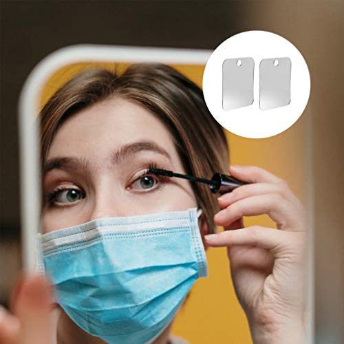 Lurrose 2Pcs Shower Shaving Mirror Lightweight Portable Fog Free Mirror Wall Hanging Small No Fog Makeup Mirror for Women Men