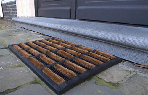 oKu-Tex Doormat, Rubber, Natural, 45 x 75 x 1,8 cm