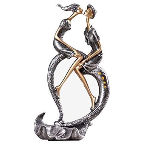n/a Sculpture Couple Character Decoration Ornaments European Creative Resin Wine Cabinet Decorations Abstract Art Decoration