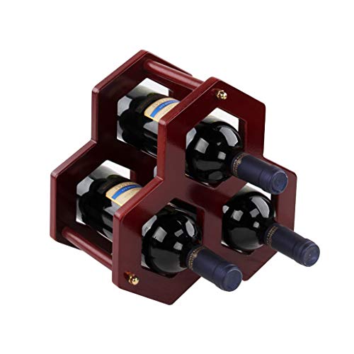 NEOCHY Wine Rack Solid Home Vintage Wine Cabinet Display Rack Wine Living Room Decoration Shelf