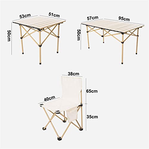 Outdoor Folding Table And Chairs Patio Furniture Sets,Folding Camping Table with Oxford Cloth Chairs, for Outdoor Garden And Balcony, Hiking, BBQ