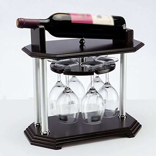 NEOCHY Rotating Wine Rack, Wine Rack Creative Wine Bottle Rack High Glass Rack European Fashion Ornaments