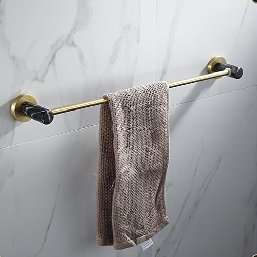 HIGOH Towel Racks,Towel Rail for Bathroom,Brushed Towel Bar Wall Mounted Bathroom Accessory Towel Holder Rod Hand Towel Holder/Single Rod Towel R