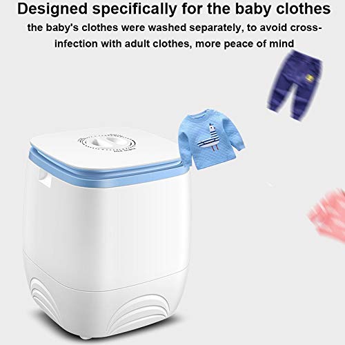 XIAOJUN Electric Mini Clothes Washing Machine Top Loading Semi-automatic 2.0kg Garment Washer+1.5kg Dryer Single Tub Cloth Drying (Color : A)