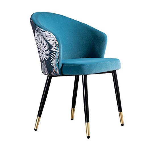 Modern Kitchen Dining Room Chairs Dining Chairs Velvet Living Room Armchair With Black Steel Legs Velvet Seat And Backrests Dining Chair (Color :