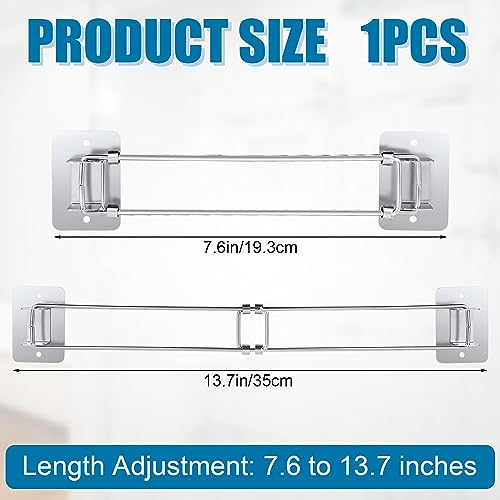 RV Bathroom Corner Storage Bar, Stainless Steel RV Camper Travel Trailer Bathroom Shower Corner Storage Bar RV Bathroom Accessory RV Accessory fo