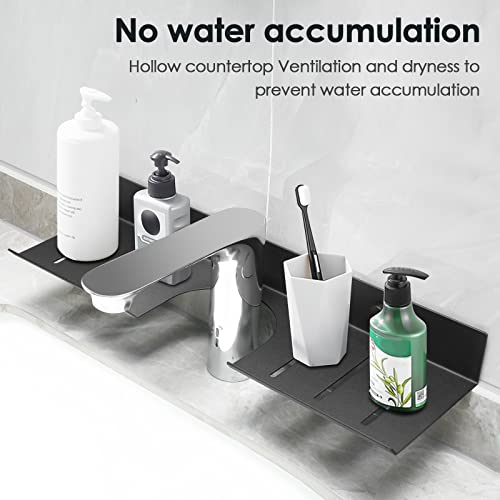 Number-one Bathroom Shelf, Floating Over The Sink Shelf with U-Shaped Recess Design Wall Mounted Bathroom Sink Shelf Over Faucet for Bathroom, Ki