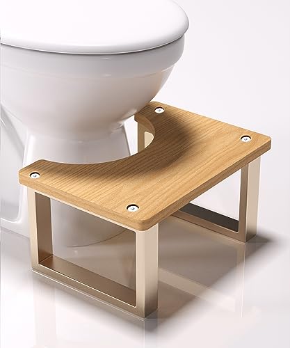 Ergonomic Bathroom Toilet Stool for Healthier Bowel Movements - Easy-to-Use Poop Stool Improves Digestion and Reduces Constipation Comfort Suitab