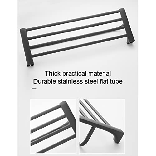 HIGOH Towel Racks,Bathroom Towel Rack Wall Mounted Towel Holder,Towel Rack,Stainless Steel Bathroom Towel Holde,Double Pole Rack,Bathroom Wall To