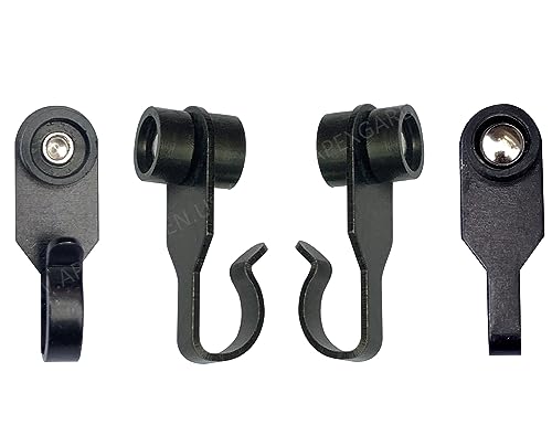 Steel Metal Slide Curtain Track Hooks with Wheels for Gazebo Curtains/Mosquito Net Screen/Rails and Tracks of Gazebo - Quantity of 36 -