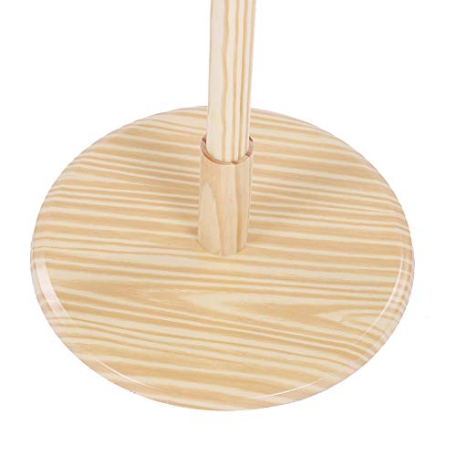Oumij Cloth Hanger Tree, Assembled Wooden Coat Hat Stand Tree Suitable for Hanging Coat, Cloth, Hat, Bags, Scarf at Home or Office(Wooden Color)