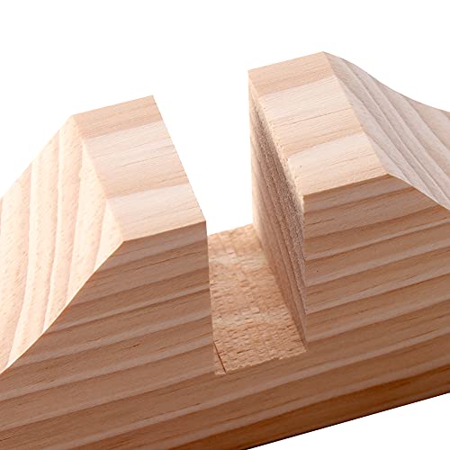 POHOVE Folding Room Divider Stand,Screen Panel Feet,Room Divider Bracket,Wood Base Partition Base Support Legs For Hotel Home Office(Primary Colo
