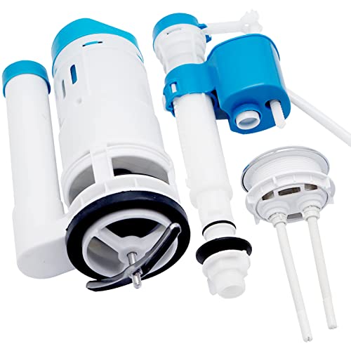 Dual Flush Valve and Flush Toilet Cistern Push Button Assembly, Iceten Adjustable Toilet Flush Valve General Toilet Cistern Fittings