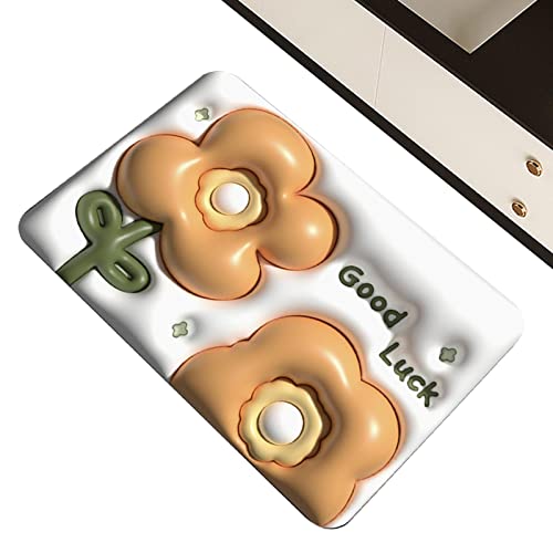 Tytlyworth Indoor Front Door Carpet - Soft, Super Absorbent 3D Bath Rugs | Cute Entrance Floor Mat Decoration, Quick Drying Floor Mats for Welcom