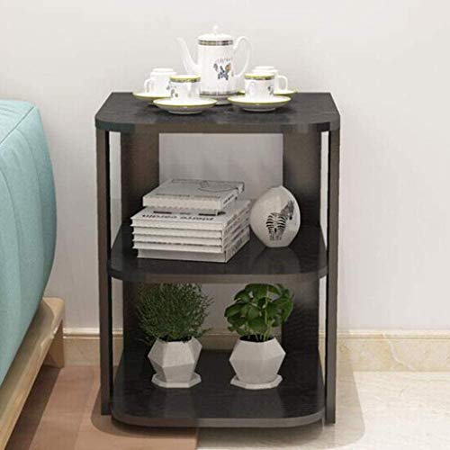 JYDQM Nightstand,Fashion Space Station Multi Tier Cubic Night Stand Storage Bedside Table,with 2 Tier Shelving End Lounge