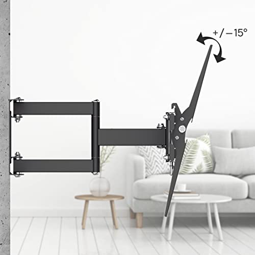 Hama 118126 FULLMOTION TV Wall Bracket 213 cm (84 Inches) Scissor Arm Black