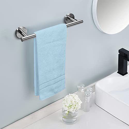 Towel Rail Wall Mounted 304 Stainless Steel Brushed Finish Towel Holder Single Towel Bar Small Towel Rack for Bathroom and Kitchen 30cm (Brushed