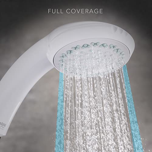 Mira Response Adjustable 4 Spray Mode Shower Head Grey/White