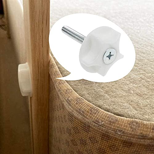 PLCatis Headboard Bolts M8 x4 Headboard Fixings Easy Fit Headboard Screws And Washers Strong Hold Bed Headboard Bolts Fittings for Divan Bed UK P