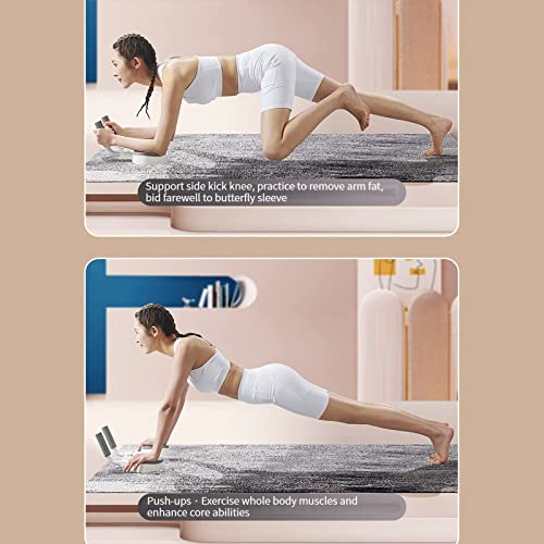 BETRAM Smart Plank Trainer, Portable Plank Abdominal Muscle Trainer, Multi-Function Timing Trainer with Timer, Home Fitness Equipment, Black whit