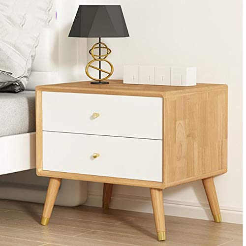 JYDQM Nordic Bedside Table Solid Wood Locker Storage Cabinet, Simple and Assembled Bedside Table