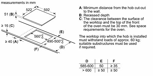 Siemens iQ100 EU61RAGA5B Induction Hob with powerInduction, powerBoost, touchControl and Child Safety Lock, Built in
