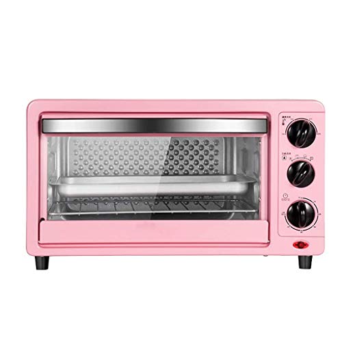 AIQMML Oven Mini 14L Toaster Oven, Multi-Function Stainless Steel Finish with Timer - Toast - Bake - Broil Settings, Natural Convection - 1200 Wa