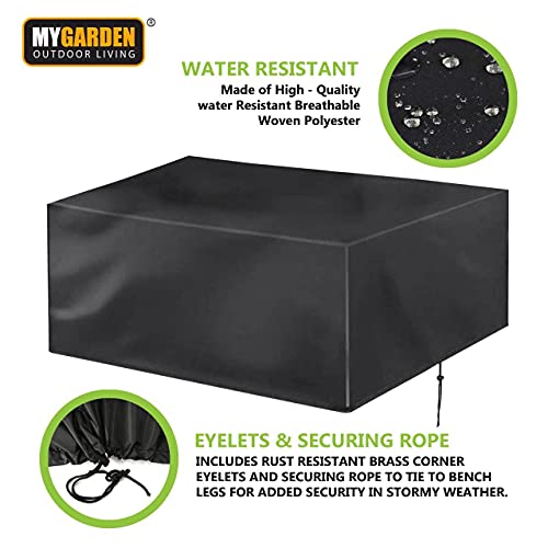 Guilty Gadgets Large Garden Furnitre Table Chair Cover - Woven Polyester Waterproof - Weatherproof - 213 x 132 x 74cm