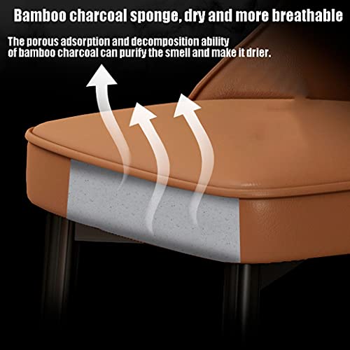 Kitchen Dining Room Furniture Chairs Kitchen Dining Chairs Set Of 2 Water Proof PU Leather Lounge Chair with Carbon Steel Feet for Living Room Be