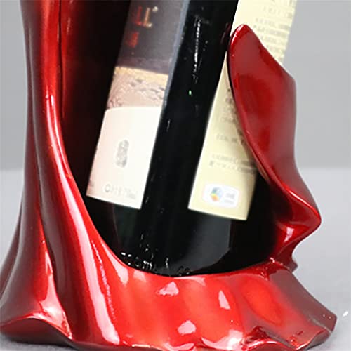 TFIIEXFL Blue Red Living Room Dress Beauty Home Dining Table Decoration Resin Jewelry Shelf Wine Bottle Rack ( Color : Argento , Size