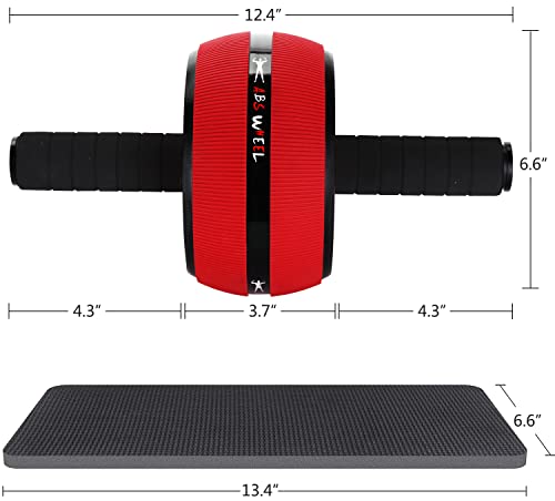 Bssay Ab Roller Wheel, Abs Workout Equipment for Abdominal & Core Strength Training, Exercise Wheels for Home Gym Fitness, Wider Ab Machine with