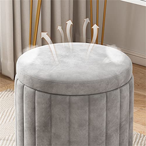MJWDP Makeup Stool Small Round Stool Makeup Chair Girls Stool Small Bedroom Dressing Stool Chair