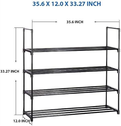 KRHINO Shoe Rack Shoe Rack Four Floors Metal Standing Shoe Rack Shoes Storage Shelf Home Organizer Accessories Shoe Rack
