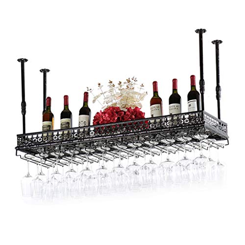 EYLINK Wine racks Wall Mounted Wine Bottle Holder | Hanging Stemware Glass Holder | Metal Storage | Storage Rack | Home & Kitchen Decor, for Bars