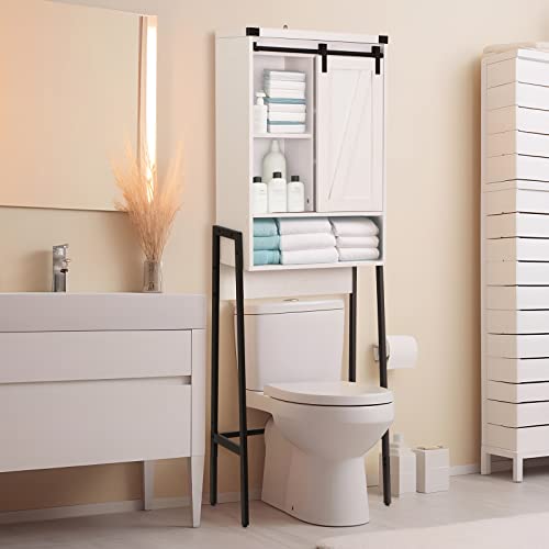 Homajor Over The Toilet Storage Cabinet,Over Toilet Bathroom Organizer,Above Toilet Storage Cabinet,Bathroom Storage Cabinet Over Toilet,with Adj