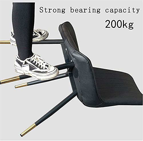 Kitchen Dining Room Furniture Chairs Modern Kitchen PU Leather Dining Chairs Set Of 4,Water Proof PU Leather Side Chair with Metal Legs,Living Ro