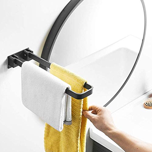 EYHLKM Stainless Steel Bathroom Single Towel Bar Holder Hanging Rack, Brushed Bathroom Towel Bar Rack