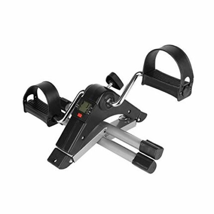 N/A Portable Pedal Exerciser Leg Fitness Machine Mini Bicycle Sport Gym Equipment Foldable Indoor Fitness Treadmill Stepper