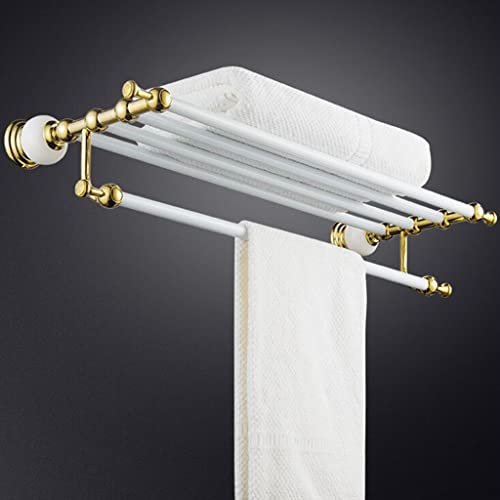 HIGOH Towel Racks,Bathroom Towel Rack Wall Mounted Towel Holder,Bathroom Accessories,Jade Towel Rack/Bar,Towel Holder, Baking Bath Hardware