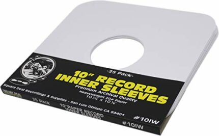 (25) Replacement Paper Inner Sleeves for 10" Vinyl Record Albums #10IW