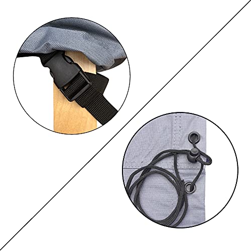 Kingsbridge Sun Lounger Cover Waterproof Anti UV Heavy Duty Rip Proof 600D Fabric Breathable 210x75x70/40cm Outdoor Sun Lounger Cover