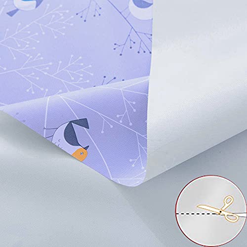 AIJIA Table Cloth PVC tablecloth Wipeable Waterproof Plastic Rectangular Table Cover Wipe Clean For Party Birthday Kitchen Outdoor(Birds 137 * 22