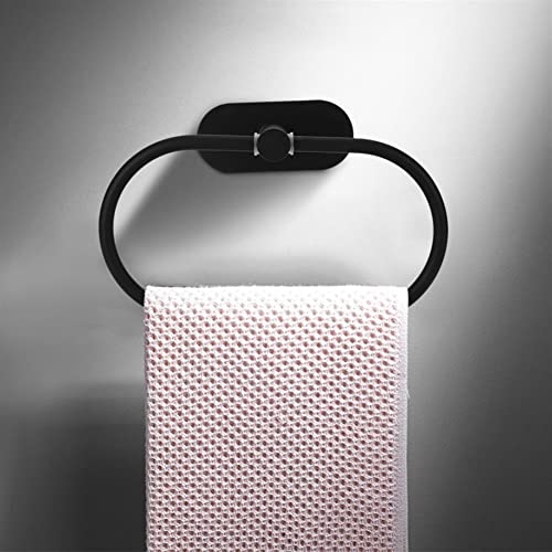 HIGOH Towel Racks,Bath Towel Holder,Bathroom Hand Towel,Bathroom Simple Stainless Steel Wall Mounted Towel Rack,Self-Adhesive Towel Holder Hanger